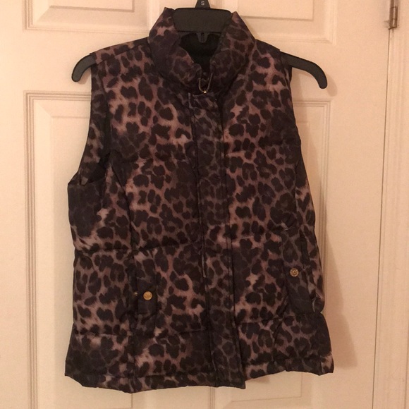 MICHAEL Michael Kors Jackets & Blazers - Michael Kors leopard goose down vest